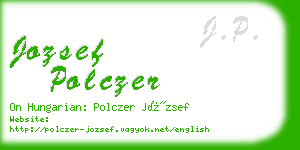 jozsef polczer business card